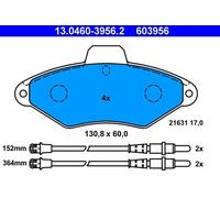 Pastillas de freno 13.0460-3956.2 ATE para CITROËN XANTIA XANTIA Break