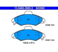 Pastillas de freno 13.0460-3965.2 ATE para FORD ESCORT V ORION III ESCORT VI