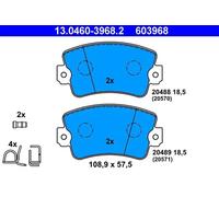 ATE 13.0460-3968.2 Juego de pastillas de freno