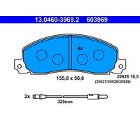 Pastillas de freno 13.0460-3969.2 ATE para RENAULT OPEL