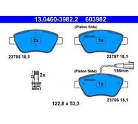 Pastillas de freno 13.0460-3982.2 ATE para FIAT BRAVO II STILO STILO Multi Wagon
