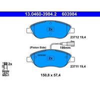 Pastillas de freno 13.0460-3984.2 ATE para FIAT ALFA ROMEO LANCIA