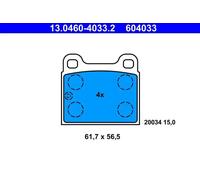 Pastillas de freno 13.0460-4033.2 ATE para BMW OPEL AUDI VW PORSCHE TALBOT