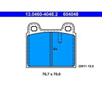 Pastillas de freno 13.0460-4048.2 ATE para OPEL PORSCHE