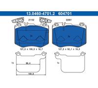ATE Juego de 4 pastillas de freno para MERCEDES-BENZ: Classe GLC (Ref: 13.0460-4701.2)