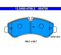 Pastillas de freno 13.0460-4708.2 ATE para MERCEDES-BENZ SPRINTER 5-t Furgoneta