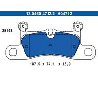 Pastillas de freno 13.0460-4712.2 ATE para PORSCHE 911 Descapotable 911