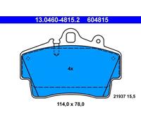 Pastillas de freno 13.0460-4815.2 ATE para PORSCHE BOXSTER CAYMAN