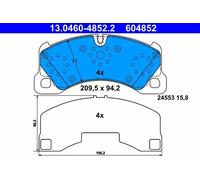 Pastillas de freno 13.0460-4852.2 ATE para PORSCHE VW