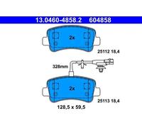 Pastillas de freno 13.0460-4858.2 ATE para OPEL RENAULT NISSAN