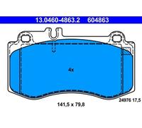 Juego de pastillas de freno ATE 13.0460-4863.2, delante