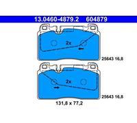 Juego de pastillas de freno ATE 13.0460-4879.2, delante