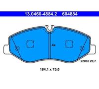 Pastillas de freno 13.0460-4884.2 ATE para MERCEDES-BENZ CLASE V VITO Furgoneta