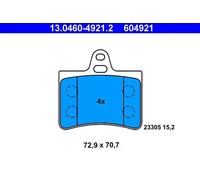 Pastillas de freno 13.0460-4921.2 ATE para CITROËN C5 I C5 I Break C5 II