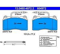 Pastillas de freno 13.0460-4972.2 ATE para PEUGEOT 607