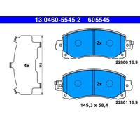Pastillas de freno 13.0460-5545.2 ATE para SUBARU IMPREZA Hatchback XV FORESTER