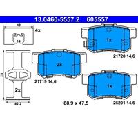 Pastillas de freno 13.0460-5557.2 ATE para SUZUKI FIAT ROVER HONDA MG