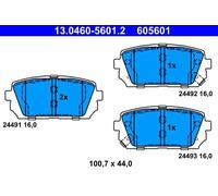 Pastillas de freno 13.0460-5601.2 ATE para KIA CARENS III Monospace