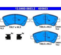 Pastillas de freno 13.0460-5603.2 ATE para TOYOTA AVENSIS Sedán AURIS VERSO