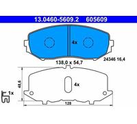 Pastillas de freno 13.0460-5609.2 ATE para SUZUKI GRAND VITARA I GRAND VITARA II