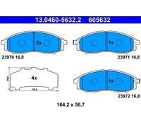 ATE Juego de 4 pastillas de freno para NISSAN: Pathfinder, King Cab (Ref: 13.0460-5632.2)