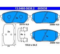 Pastillas de freno 13.0460-5638.2 ATE para HYUNDAI ix55