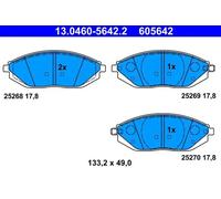 Pastillas de freno 13.0460-5642.2 ATE para CHEVROLET SPARK