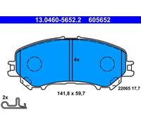 Pastillas de freno 13.0460-5652.2 ATE para NISSAN QASHQAI II SUV