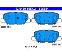 Juego de pastillas de freno ATE 13.0460-5654.2, atrás