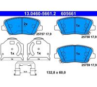 Pastillas de freno 13.0460-5661.2 ATE para KIA CARENS IV K9 II CARENS IV Van