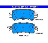 Pastillas de freno 13.0460-5664.2 ATE para MAZDA CX-5 CX-3