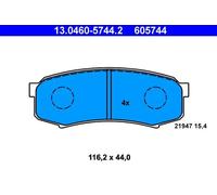 Pastillas de freno 13.0460-5744.2 ATE para TOYOTA MITSUBISHI