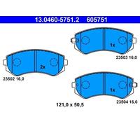 Pastillas de freno 13.0460-5751.2 ATE para NISSAN PATROL GR V Wagon
