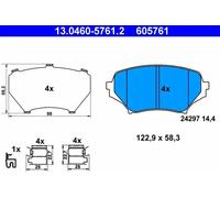 Pastillas de freno 13.0460-5761.2 ATE para MAZDA MX-5 III
