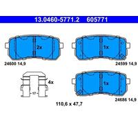 Pastillas de freno 13.0460-5771.2 ATE para KIA CARNIVAL / GRAND CARNIVAL III