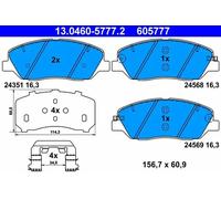 Pastillas de freno 13.0460-5777.2 ATE para KIA HYUNDAI