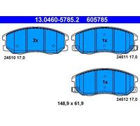 Pastillas de freno 13.0460-5785.2 ATE para OPEL CHEVROLET