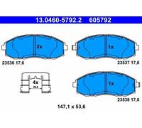 Pastillas de freno 13.0460-5792.2 ATE para HYUNDAI H-1 / STAREX Autobús
