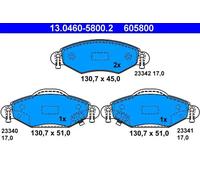 Pastillas de freno 13.0460-5800.2 ATE para TOYOTA YARIS YARIS VERSO
