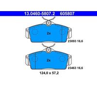 Pastillas de freno 13.0460-5807.2 ATE para NISSAN PRIMERA PRIMERA Hatchback