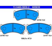 Pastillas de freno 13.0460-5839.2 ATE para SUZUKI BALENO Hatchback BALENO