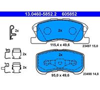 Pastillas de freno 13.0460-5852.2 ATE para DAIHATSU SIRION MOVE YRV