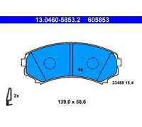 Pastillas de freno 13.0460-5853.2 ATE para MITSUBISHI PAJERO IV PAJERO IV Van