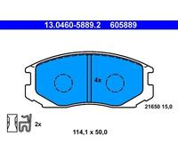 Pastillas de freno 13.0460-5889.2 ATE para MITSUBISHI COLT V LANCER VI