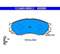 Pastillas de freno 13.0460-5890.2 ATE para MITSUBISHI L400 Autobús L200