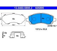 Juego de pastillas de freno ATE 13.0460-5895.2, delante