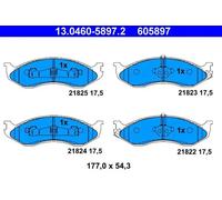 Pastillas de freno 13.0460-5897.2 ATE para JEEP KIA