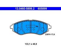 Pastillas de freno 13.0460-5899.2 ATE para CHEVROLET DAEWOO