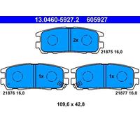 Pastillas de freno 13.0460-5927.2 ATE para OPEL ISUZU
