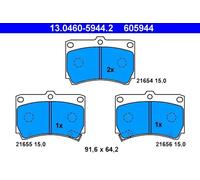 Pastillas de freno 13.0460-5944.2 ATE para MAZDA KIA